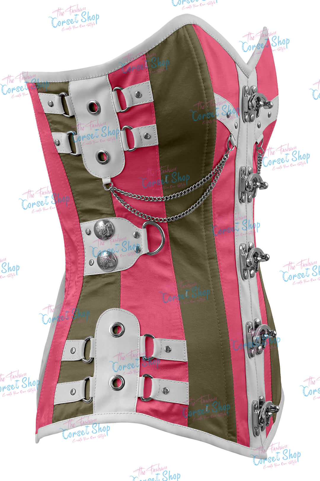 Dackett Satin Steampunk Overbust Corset