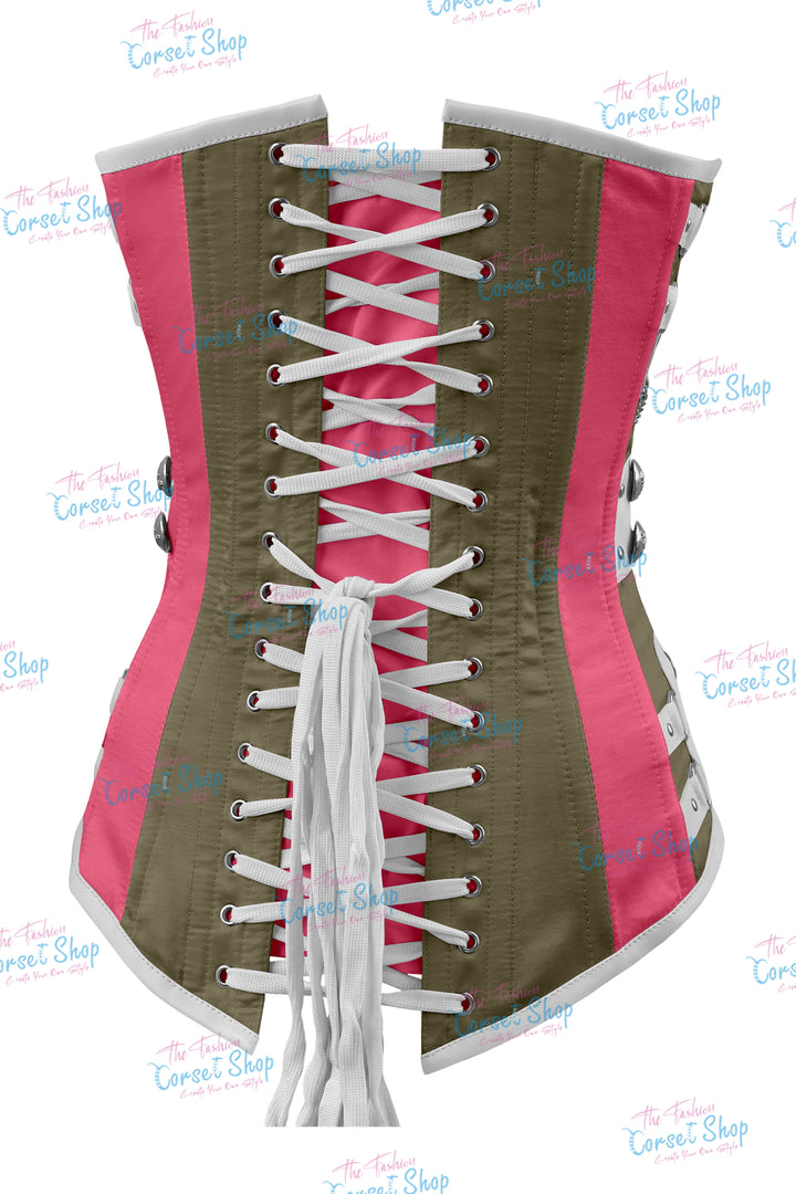 Dackett Satin Steampunk Overbust Corset