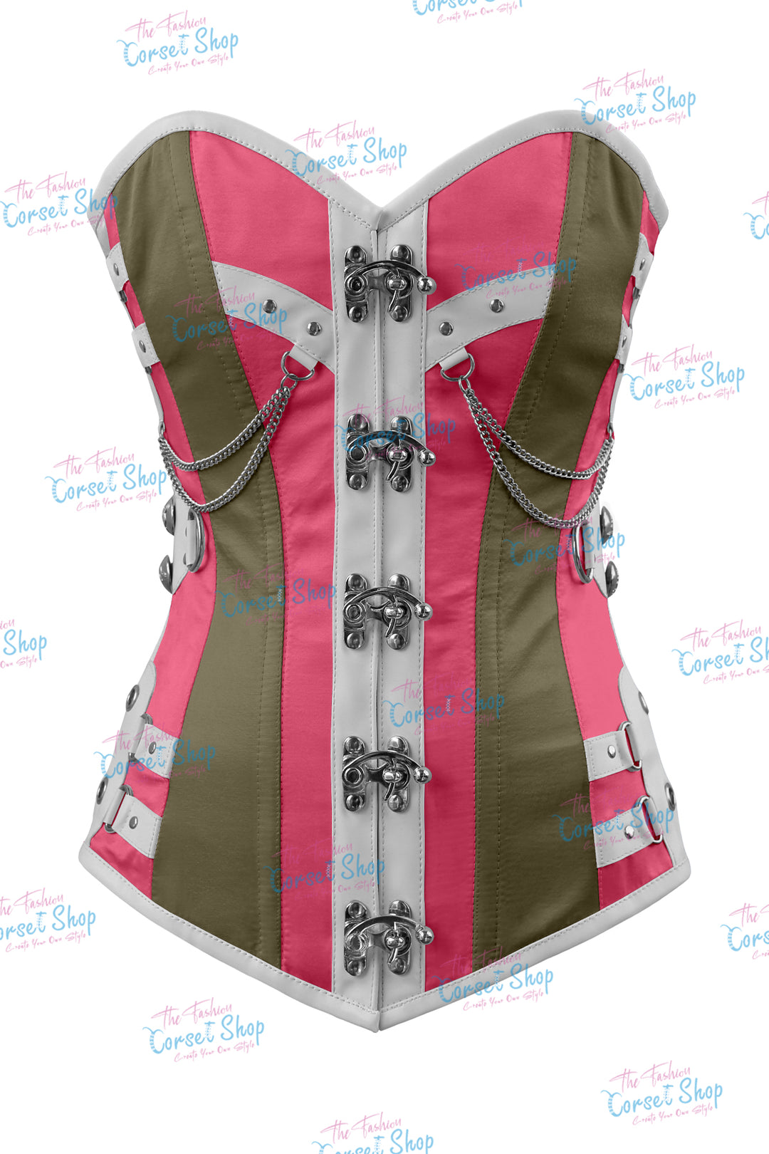 Dackett Satin Steampunk Overbust Corset