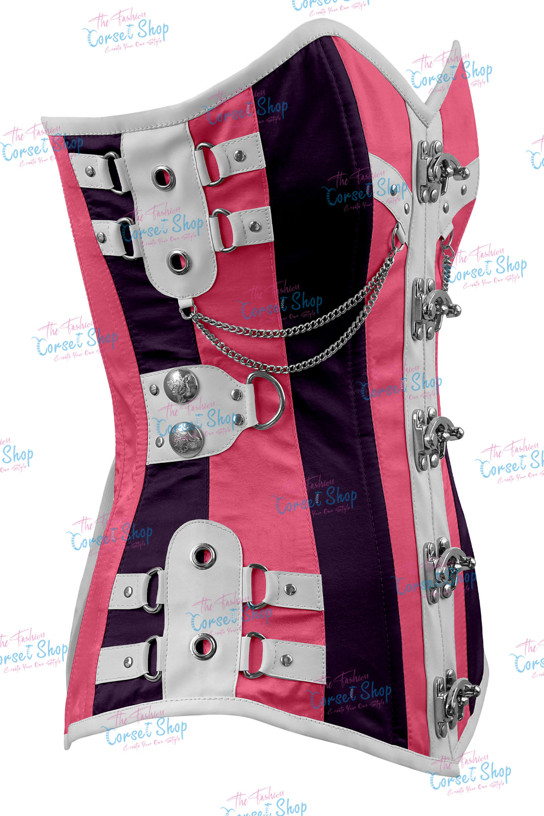 Dackett Satin Steampunk Overbust Corset
