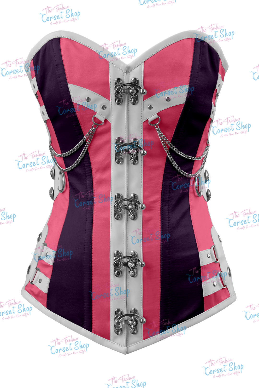 Dackett Satin Steampunk Overbust Corset
