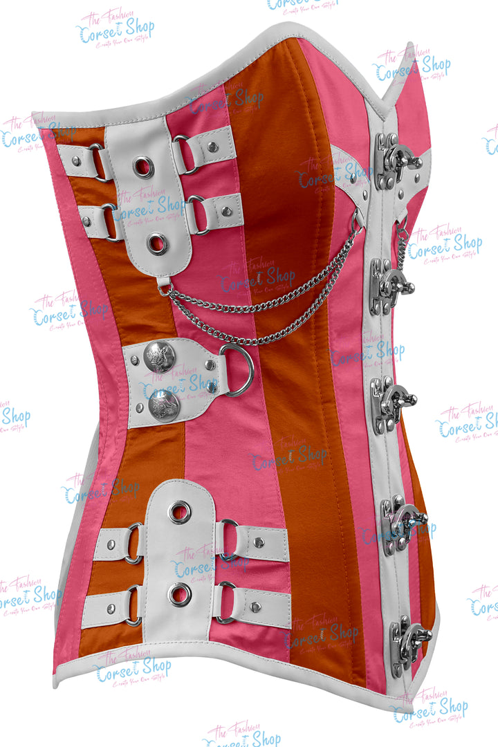 Dackett Satin Steampunk Overbust Corset