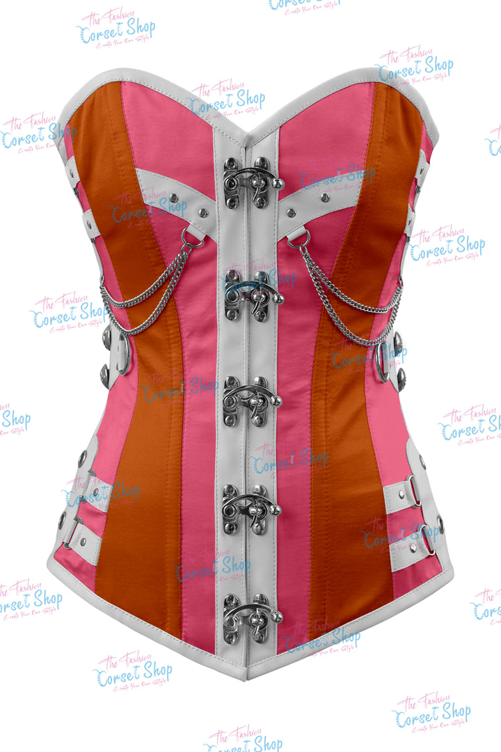 Dackett Satin Steampunk Overbust Corset