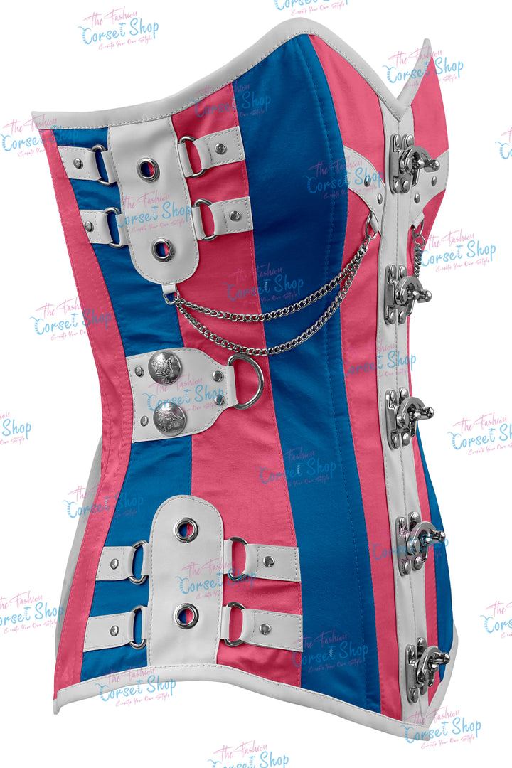 Dackett Satin Steampunk Overbust Corset