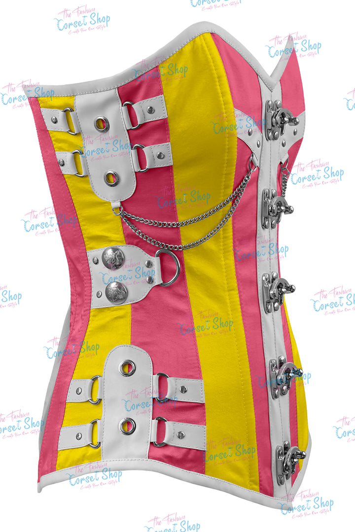 Dackett Satin Steampunk Overbust Corset
