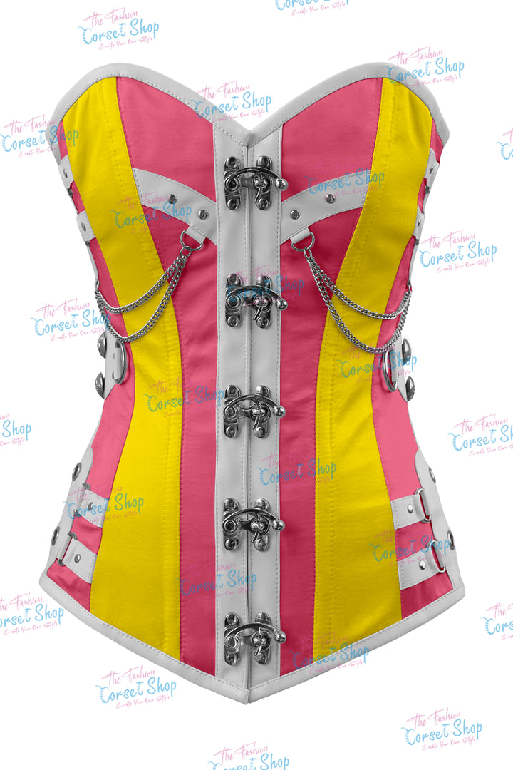 Dackett Satin Steampunk Overbust Corset