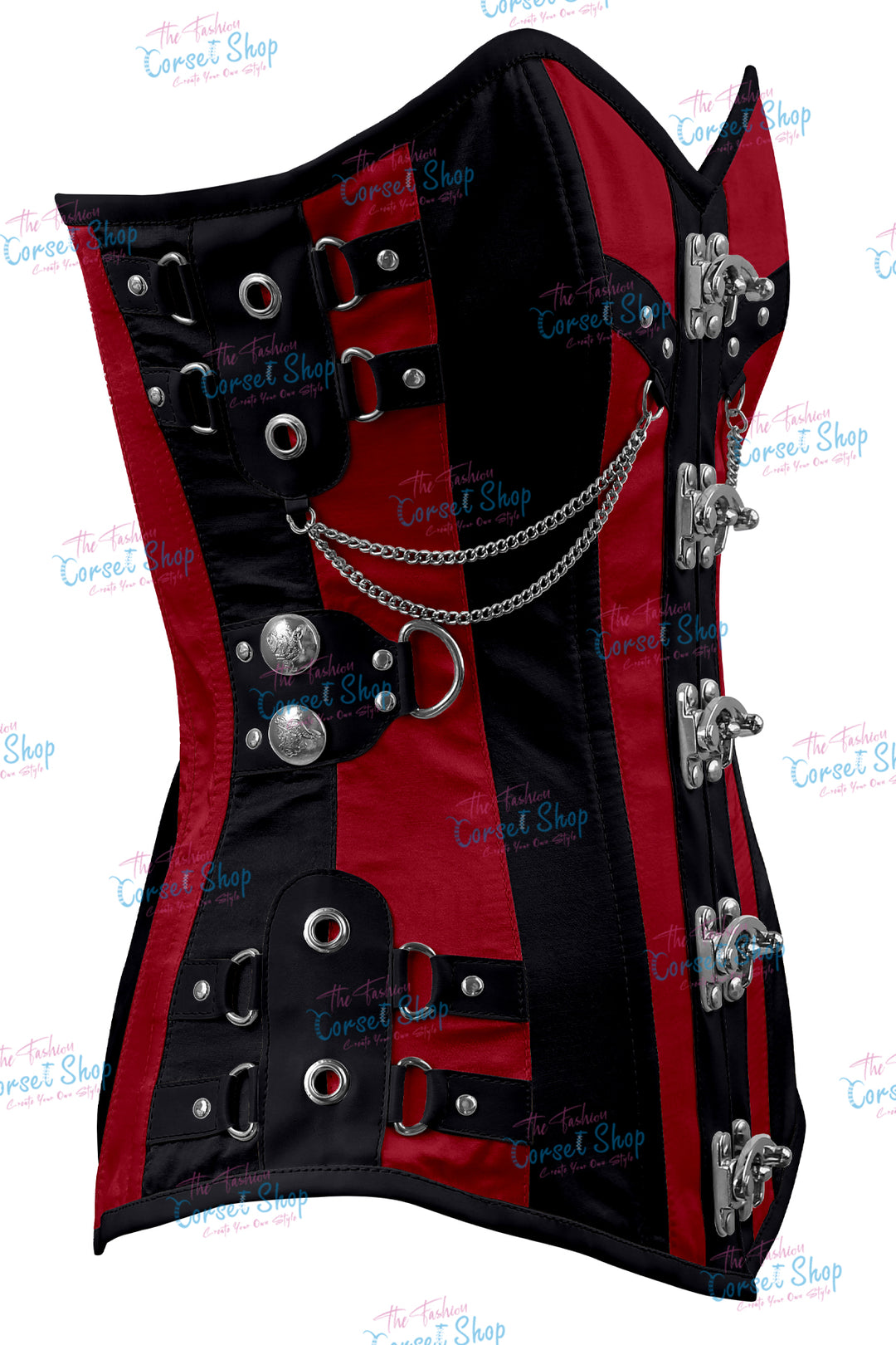 Dackett Satin Steampunk Overbust Corset