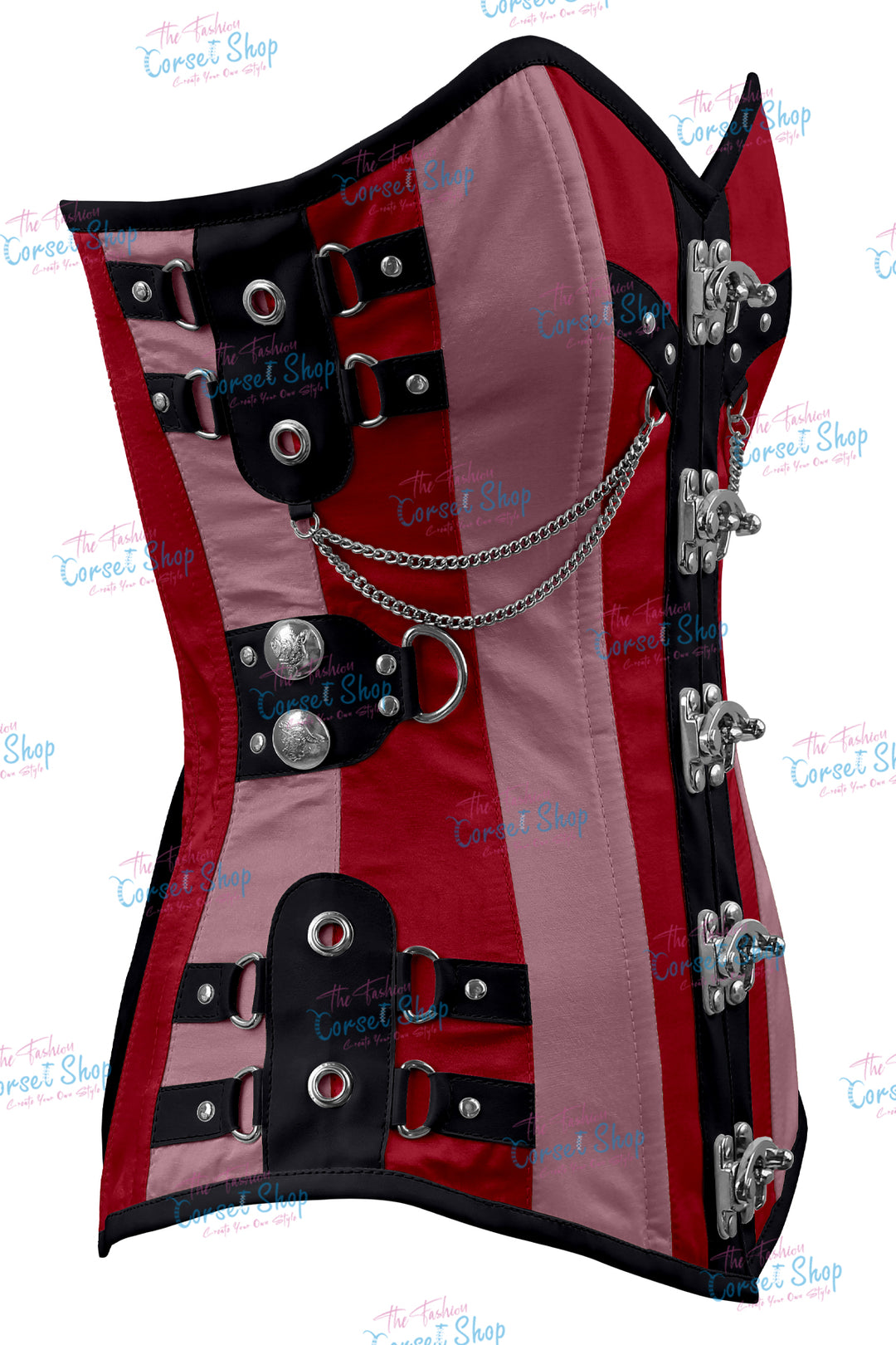 Dackett Satin Steampunk Overbust Corset