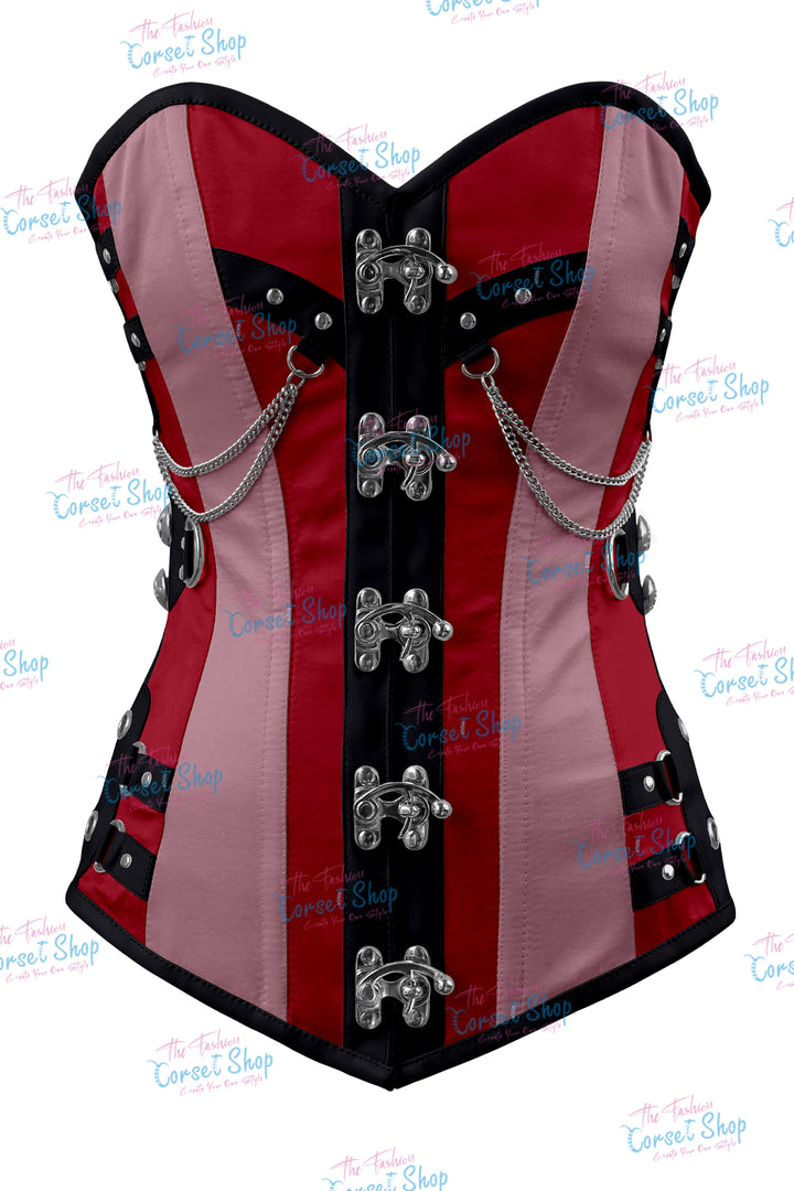 Dackett Satin Steampunk Overbust Corset
