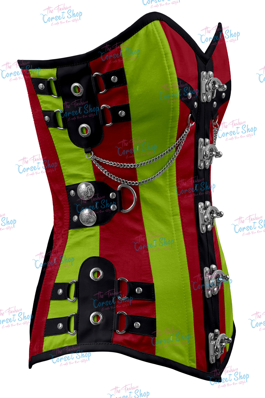 Dackett Satin Steampunk Overbust Corset