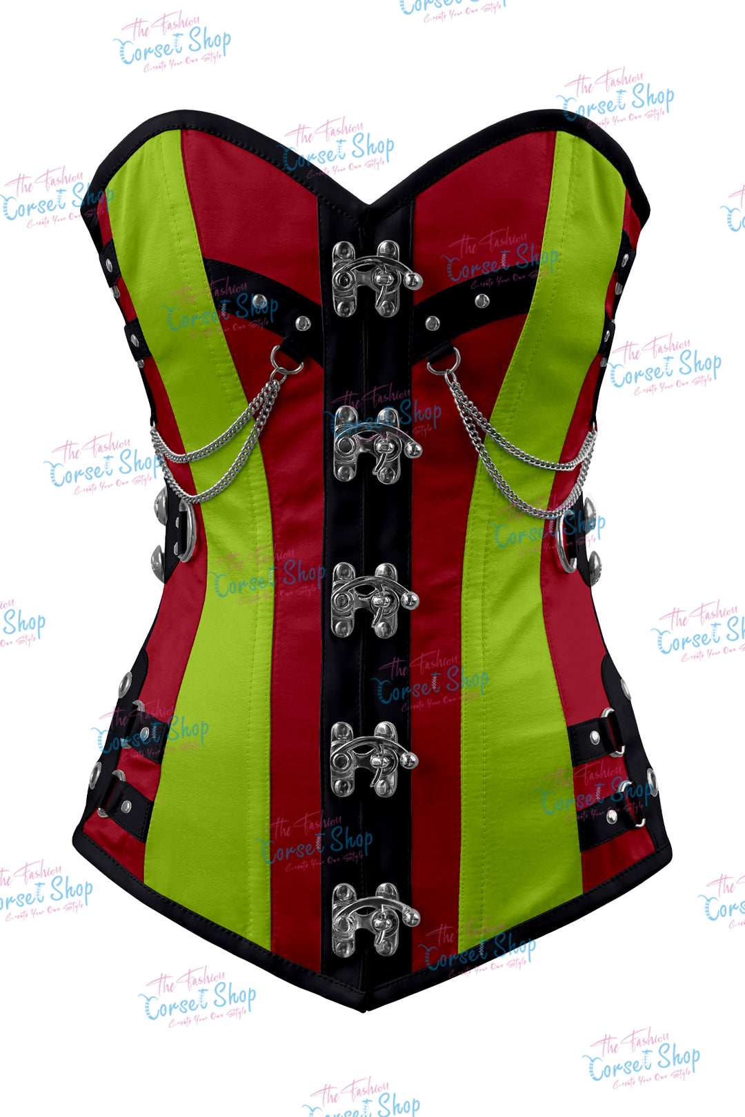 Dackett Satin Steampunk Overbust Corset