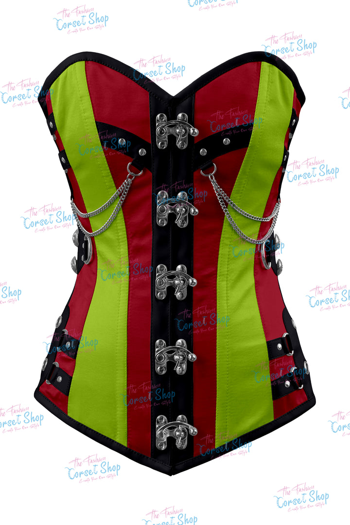 Dackett Satin Steampunk Overbust Corset