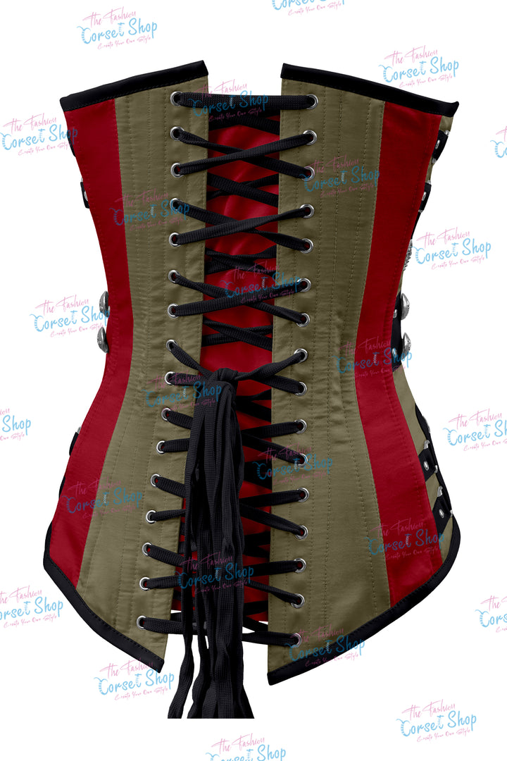 Dackett Satin Steampunk Overbust Corset