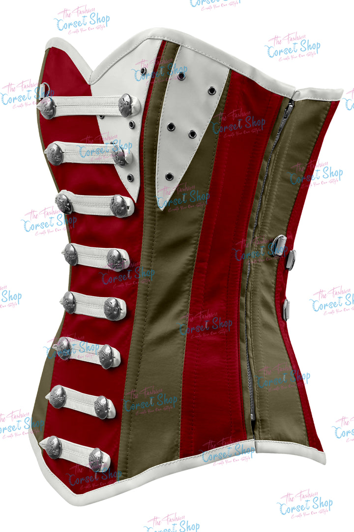 Jessie Satin Overbust Corset