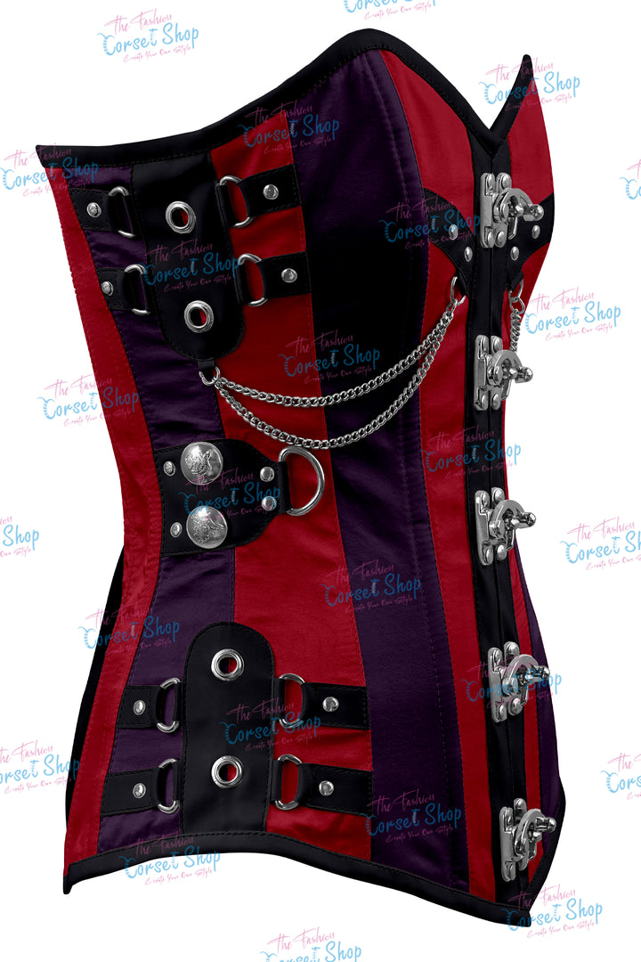 Dackett Satin Steampunk Overbust Corset