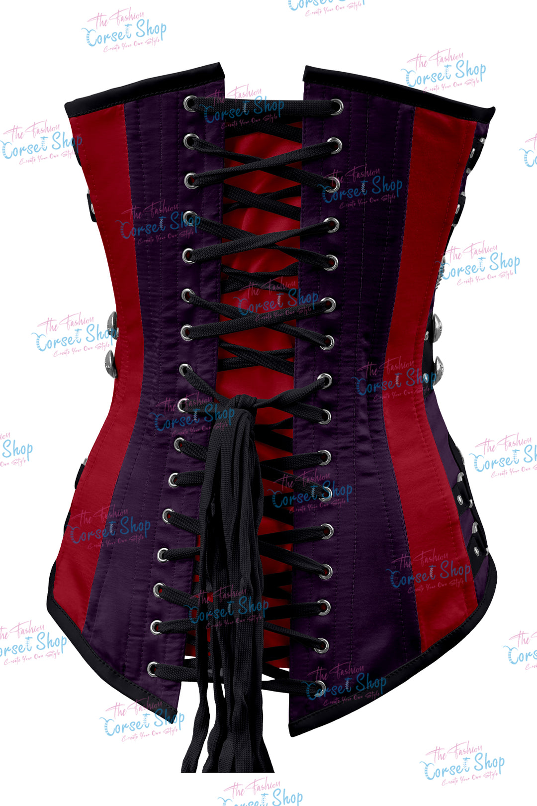Dackett Satin Steampunk Overbust Corset