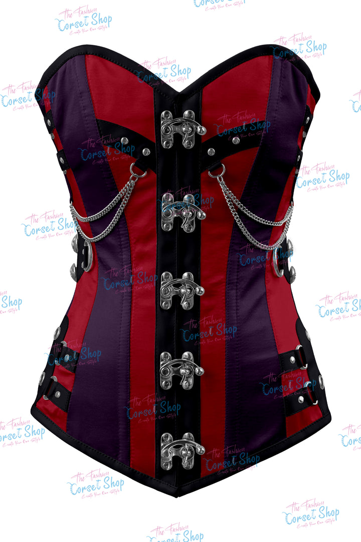 Dackett Satin Steampunk Overbust Corset