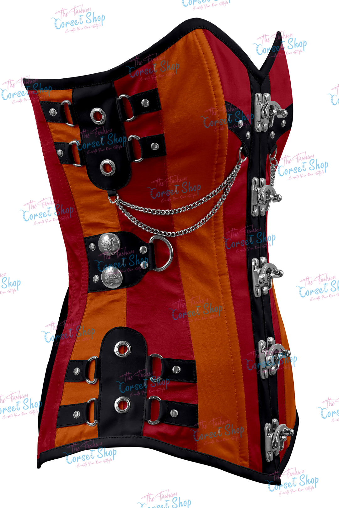 Dackett Satin Steampunk Overbust Corset
