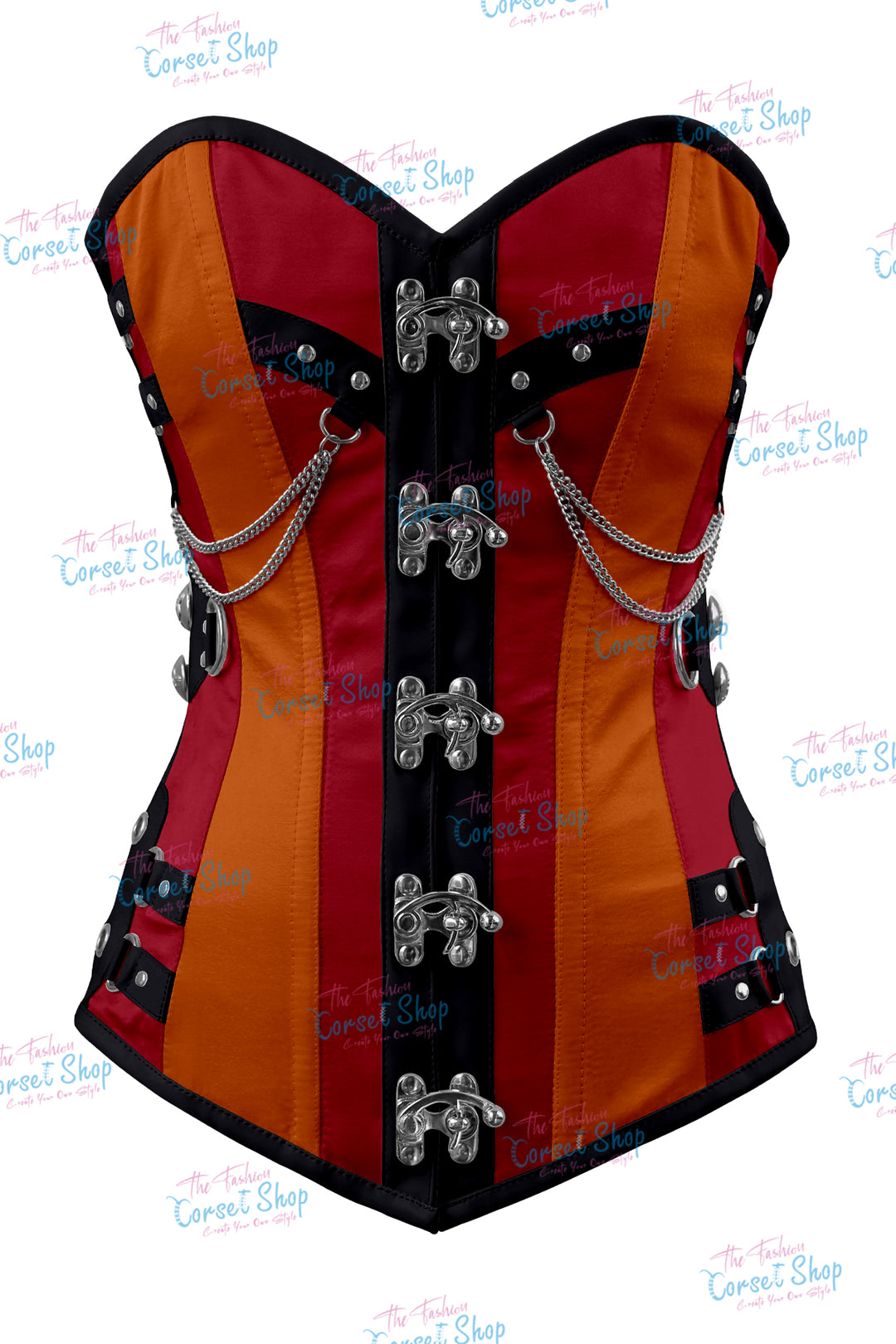Dackett Satin Steampunk Overbust Corset