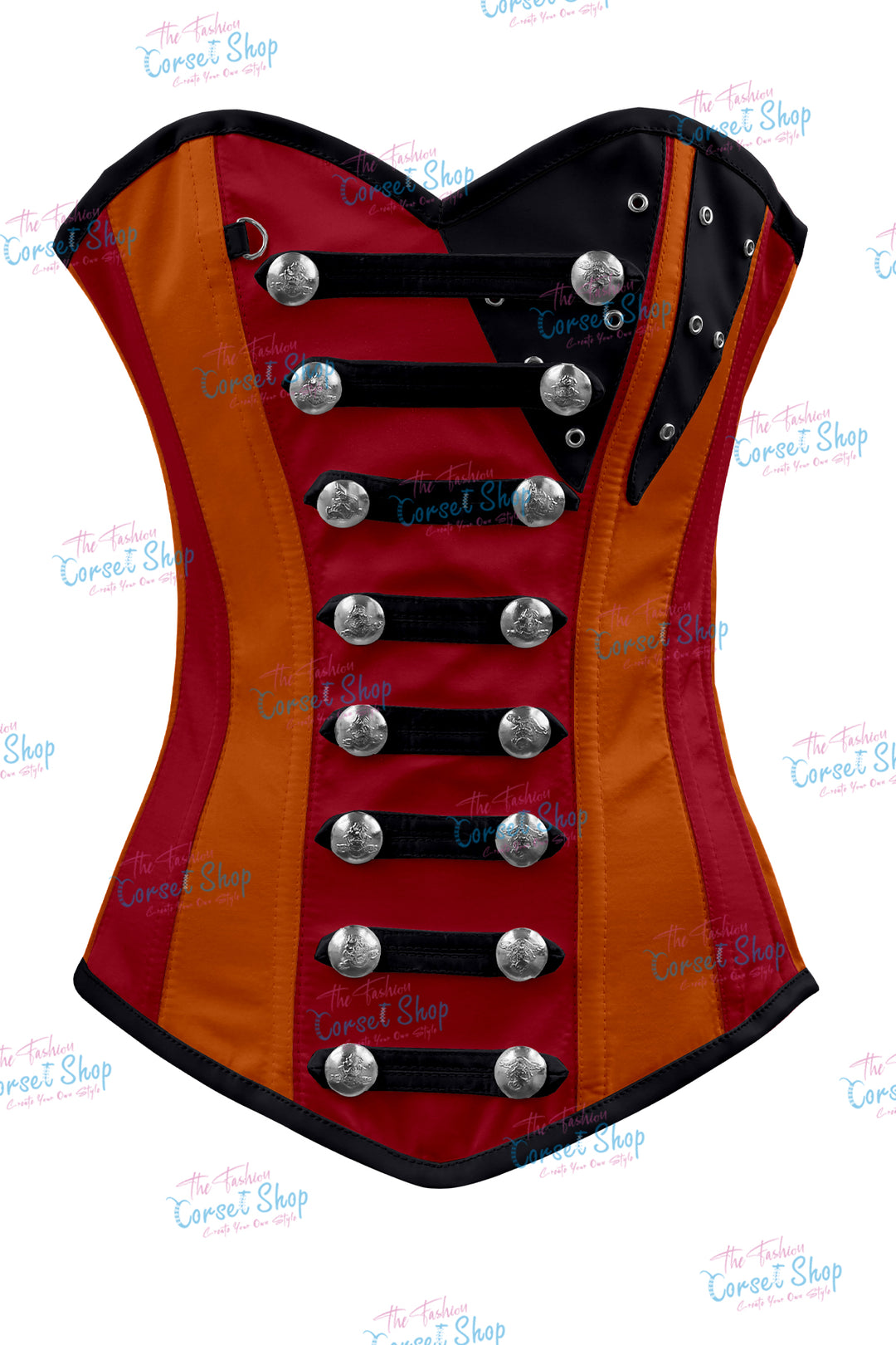 Jessie Satin Overbust Corset