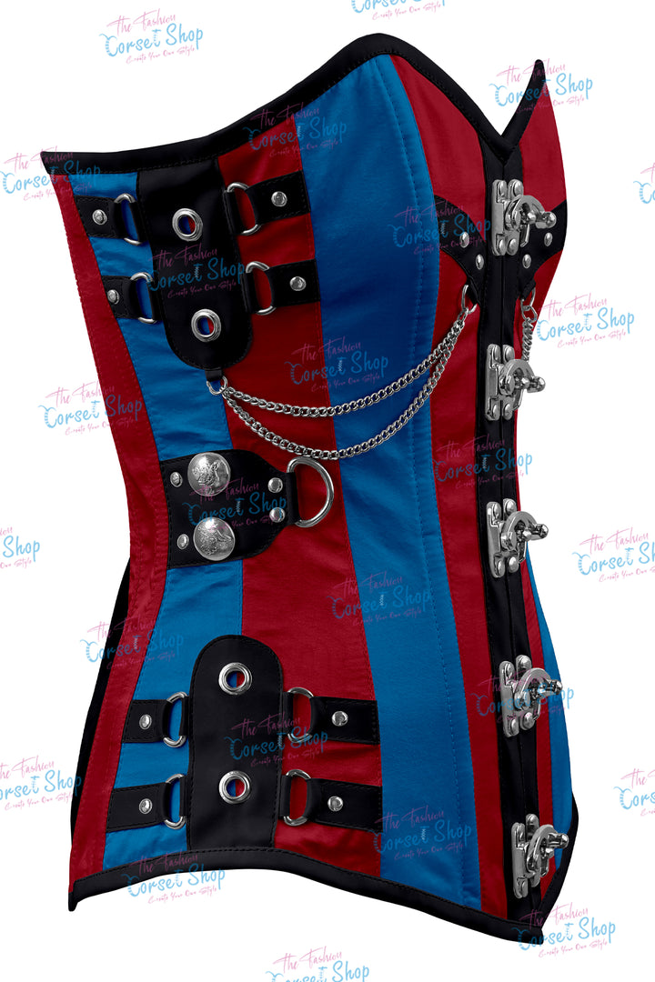 Dackett Satin Steampunk Overbust Corset