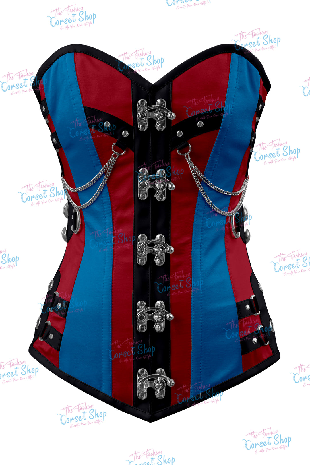 Dackett Satin Steampunk Overbust Corset