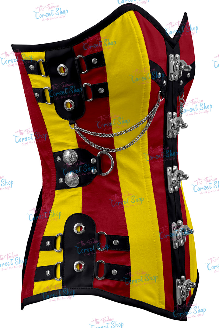 Dackett Satin Steampunk Overbust Corset