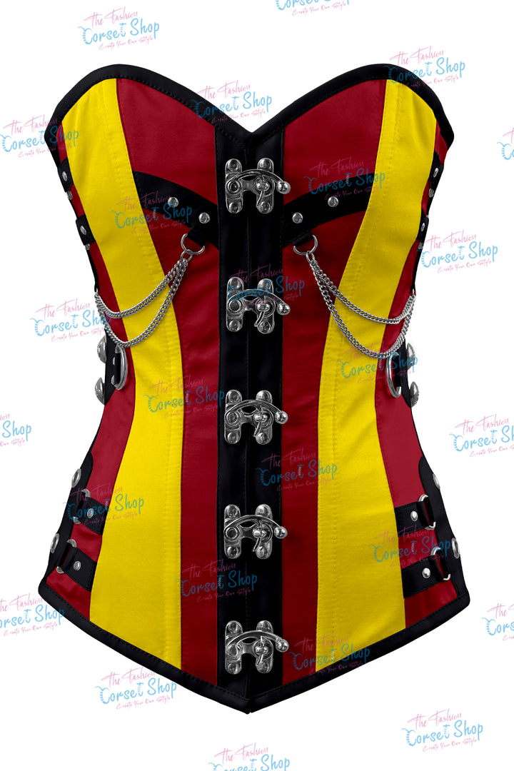 Dackett Satin Steampunk Overbust Corset