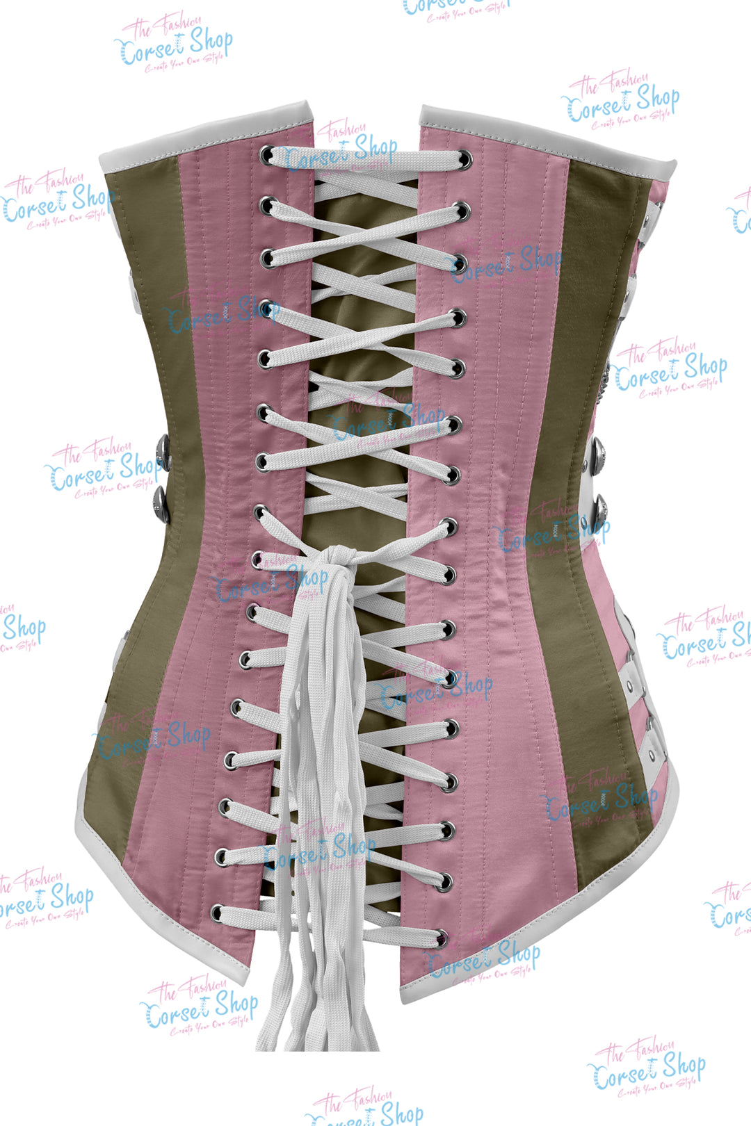 Dackett Satin Steampunk Overbust Corset