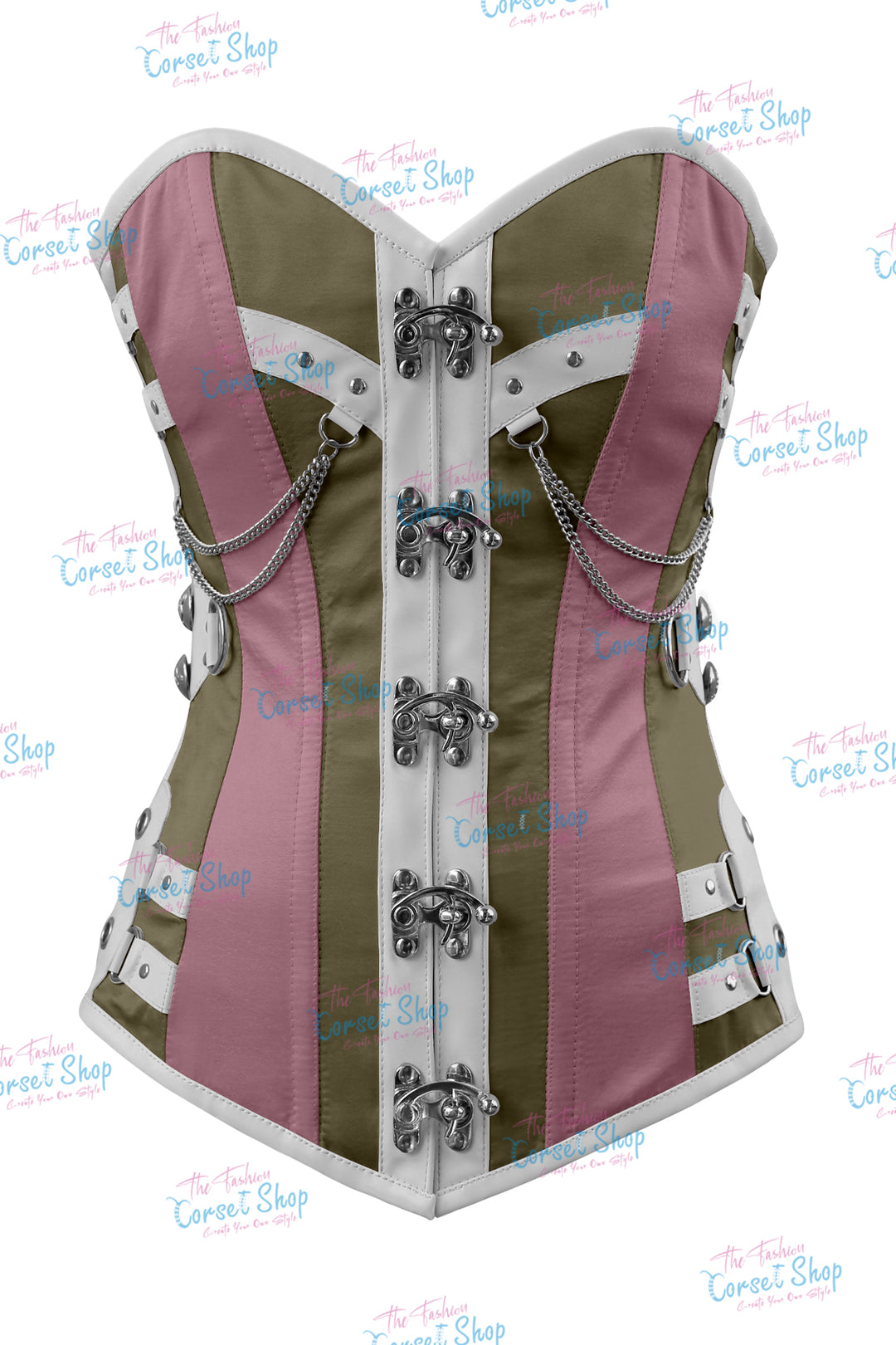 Dackett Satin Steampunk Overbust Corset