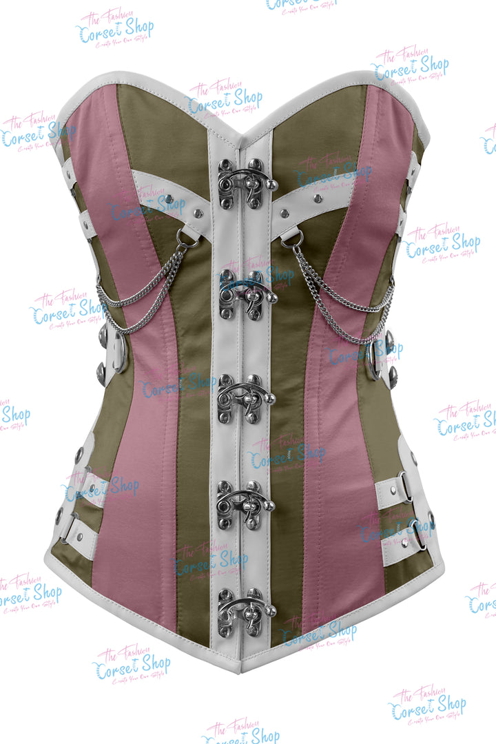 Dackett Satin Steampunk Overbust Corset