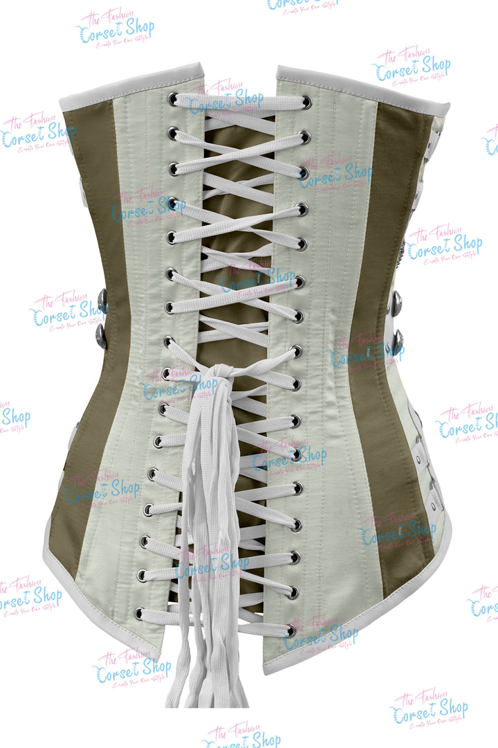 Dackett Satin Steampunk Overbust Corset