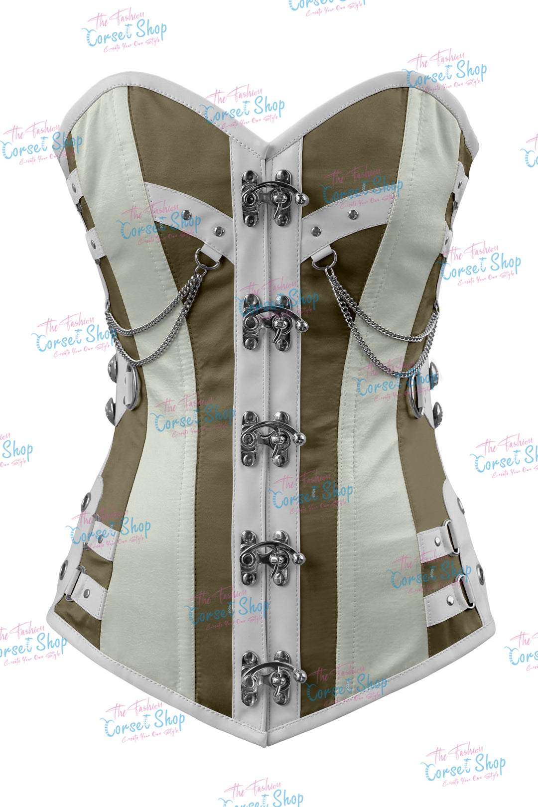 Dackett Satin Steampunk Overbust Corset
