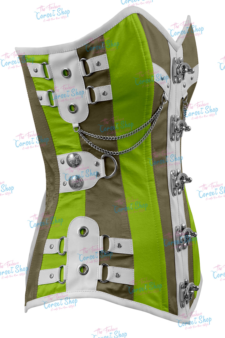 Dackett Satin Steampunk Overbust Corset