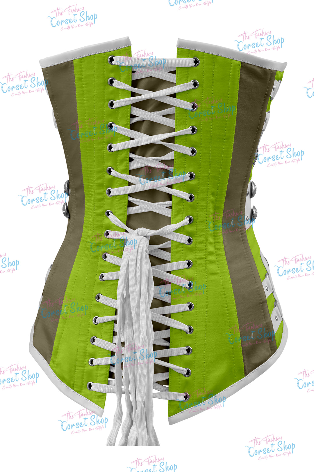 Dackett Satin Steampunk Overbust Corset