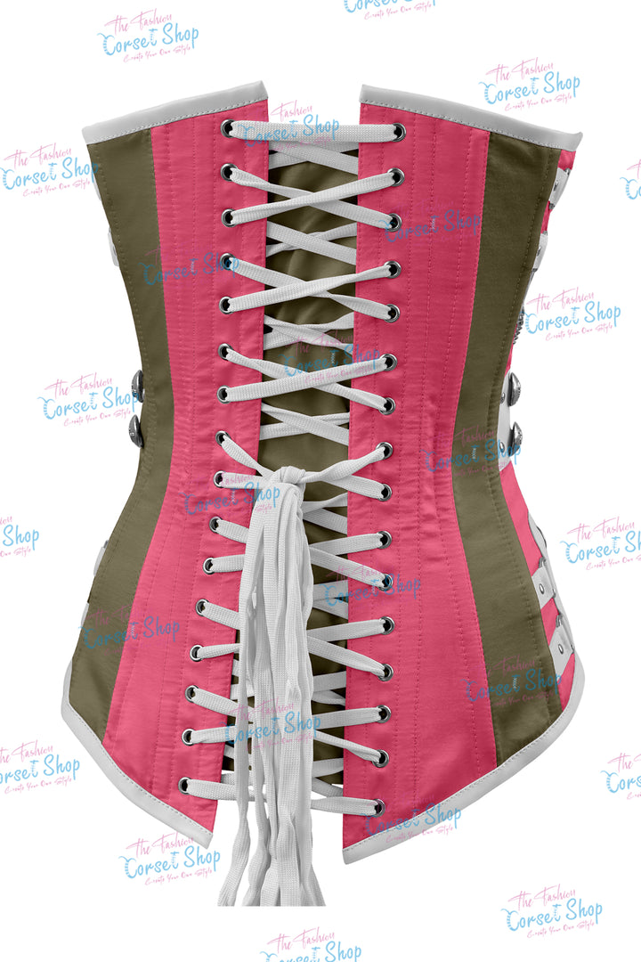 Dackett Satin Steampunk Overbust Corset