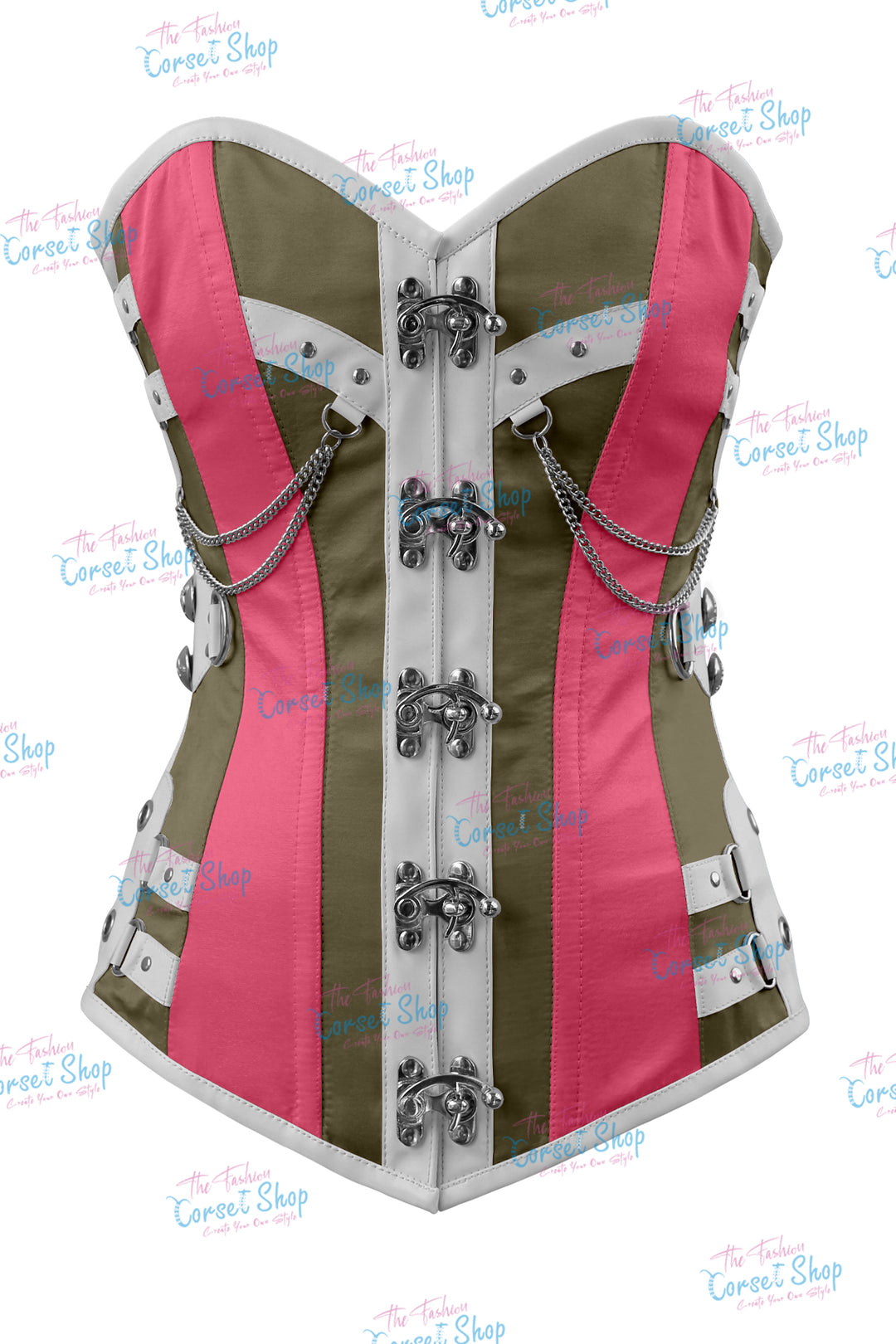 Dackett Satin Steampunk Overbust Corset