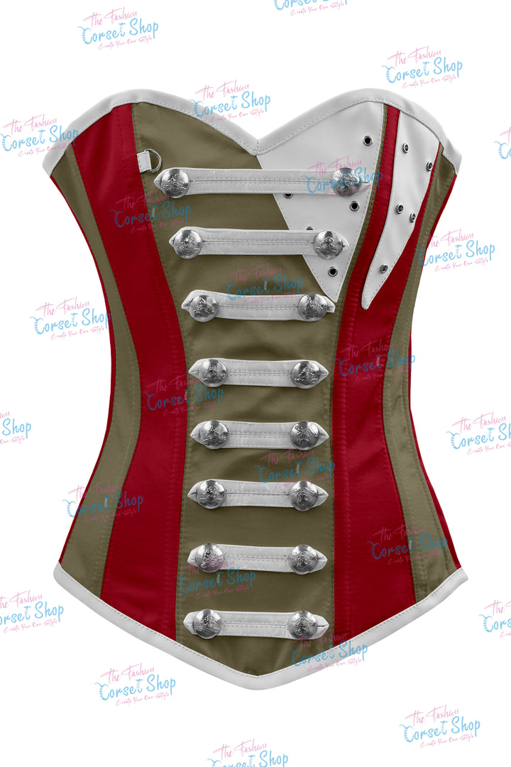 Jessie Satin Overbust Corset