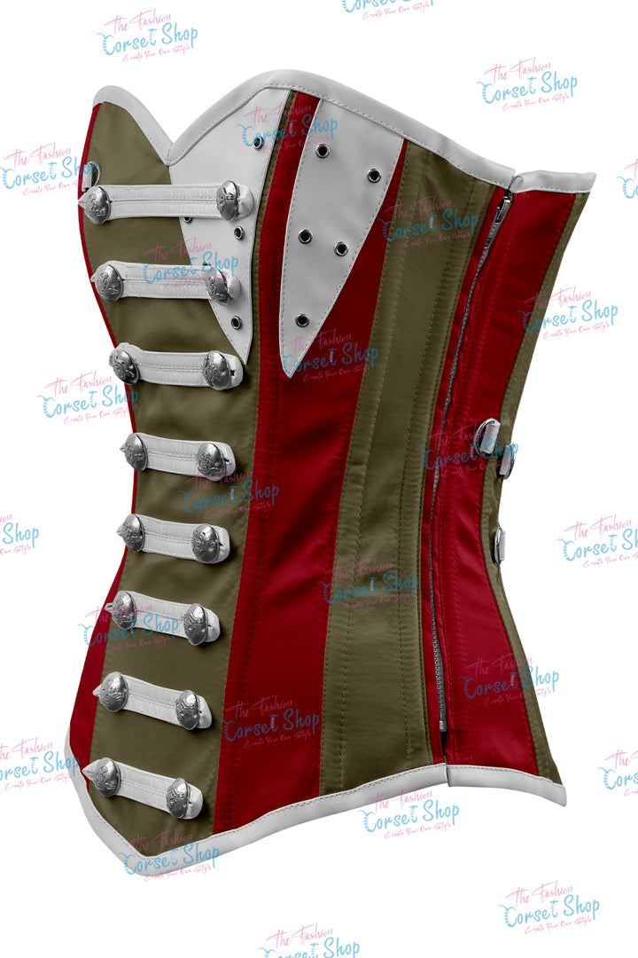 Jessie Satin Overbust Corset