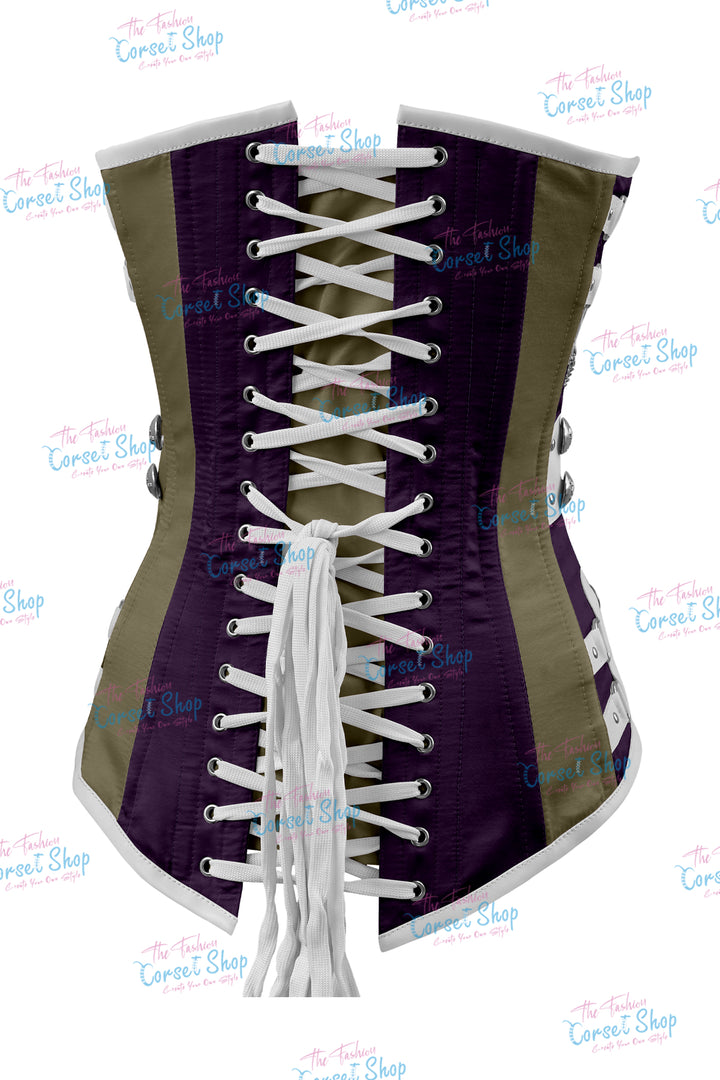 Dackett Satin Steampunk Overbust Corset