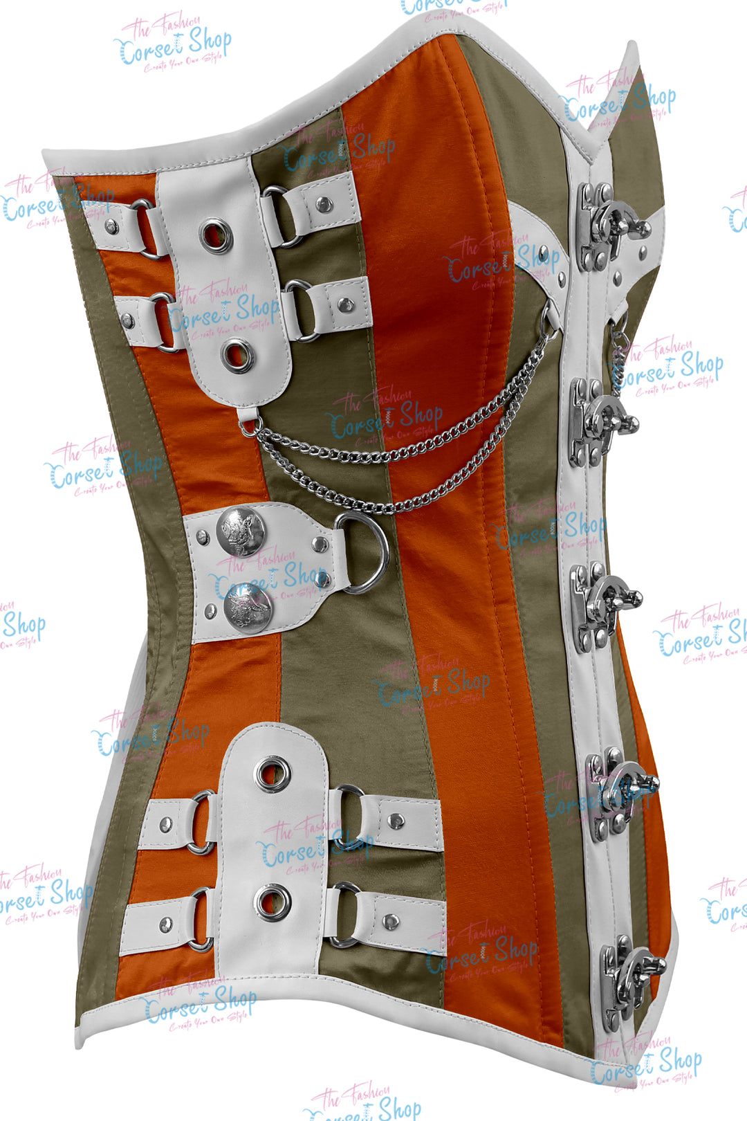 Dackett Satin Steampunk Overbust Corset
