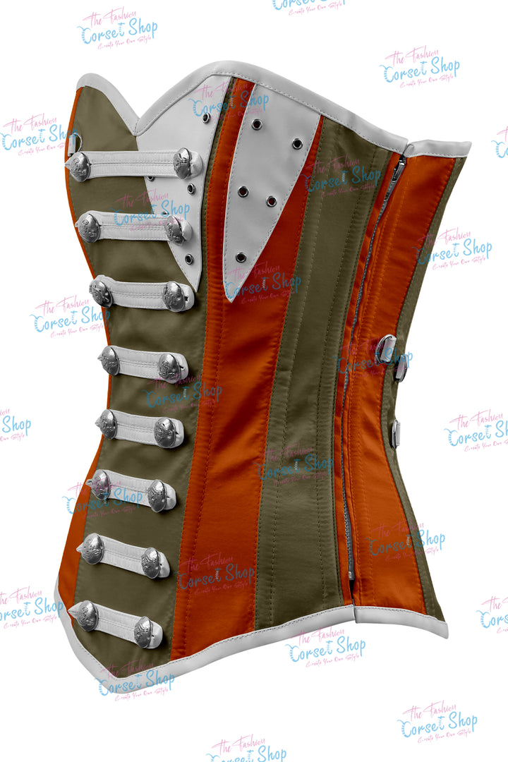 Jessie Satin Overbust Corset