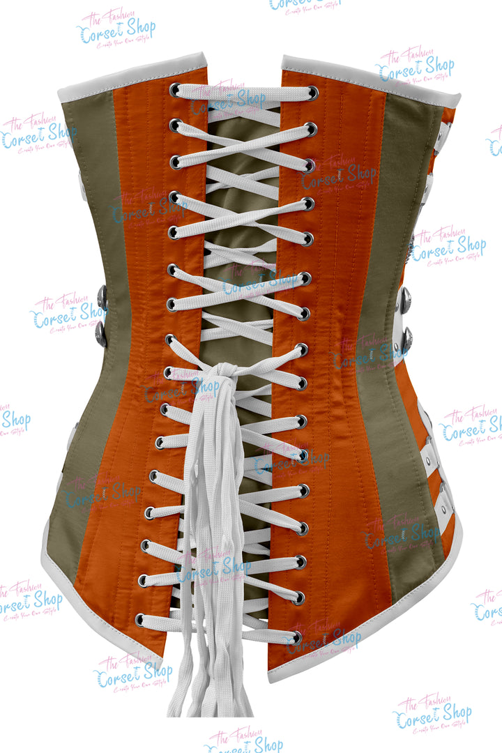 Dackett Satin Steampunk Overbust Corset