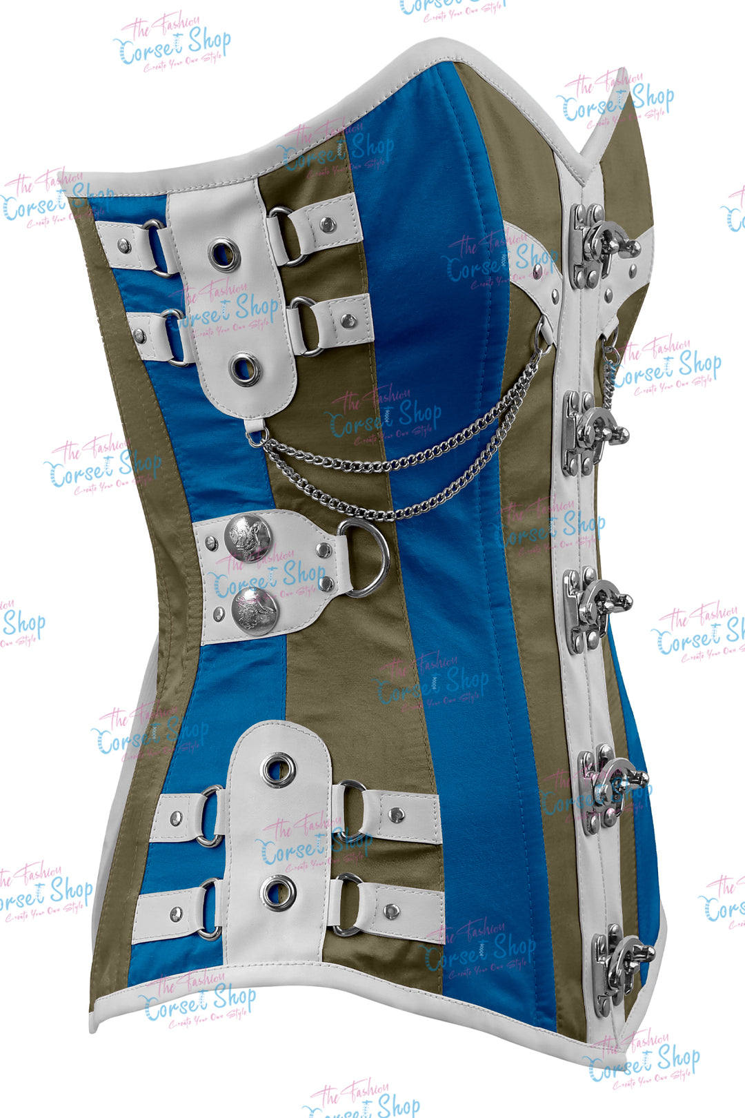 Dackett Satin Steampunk Overbust Corset