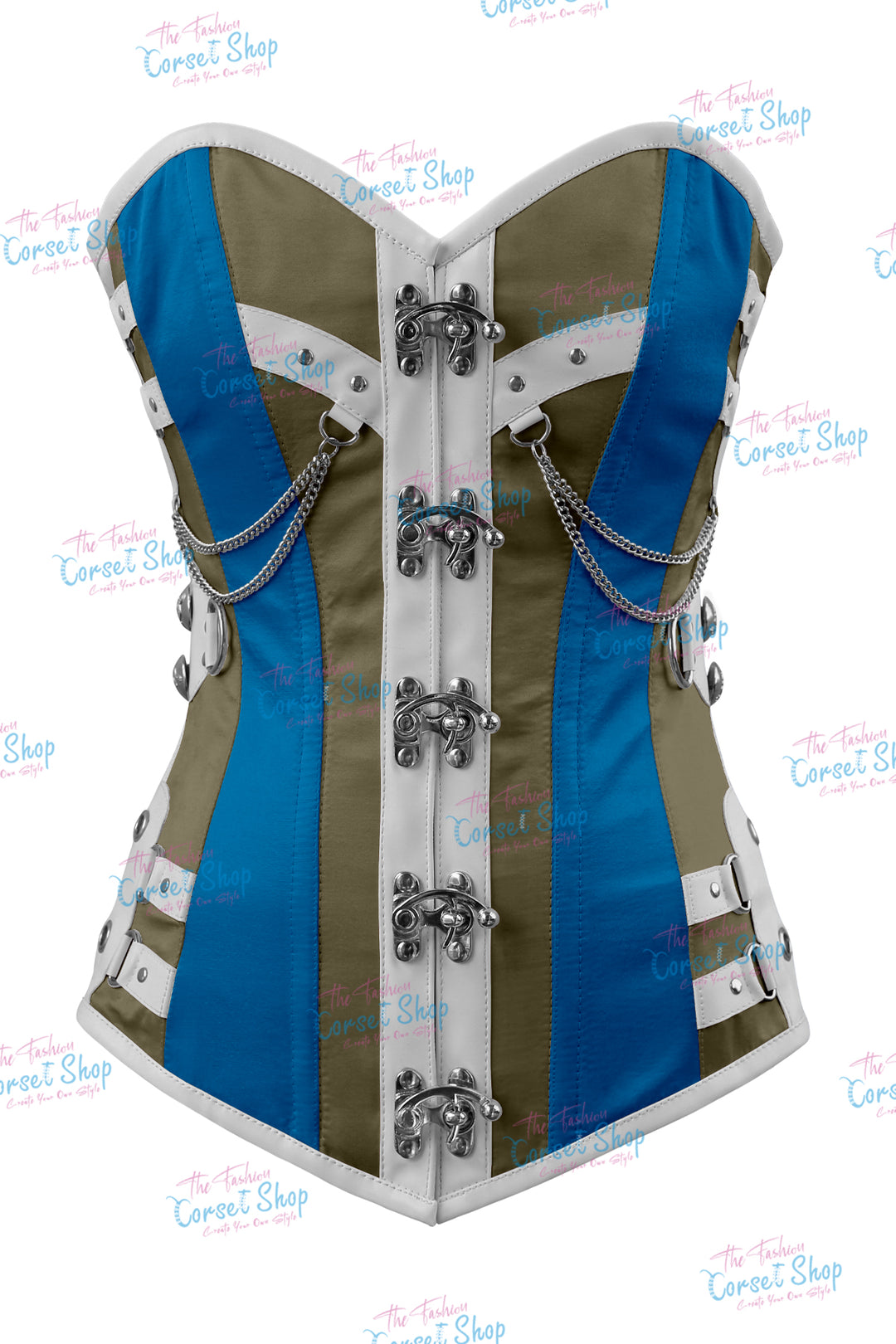 Dackett Satin Steampunk Overbust Corset