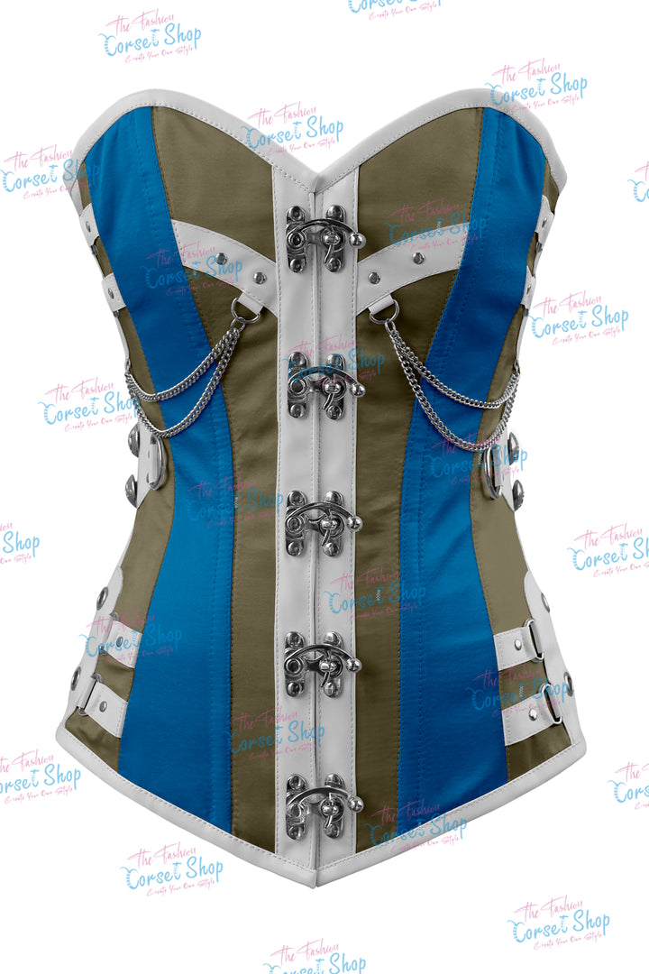 Dackett Satin Steampunk Overbust Corset