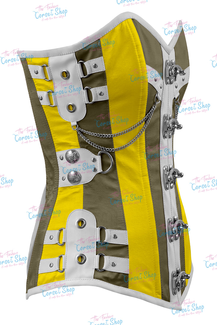 Dackett Satin Steampunk Overbust Corset