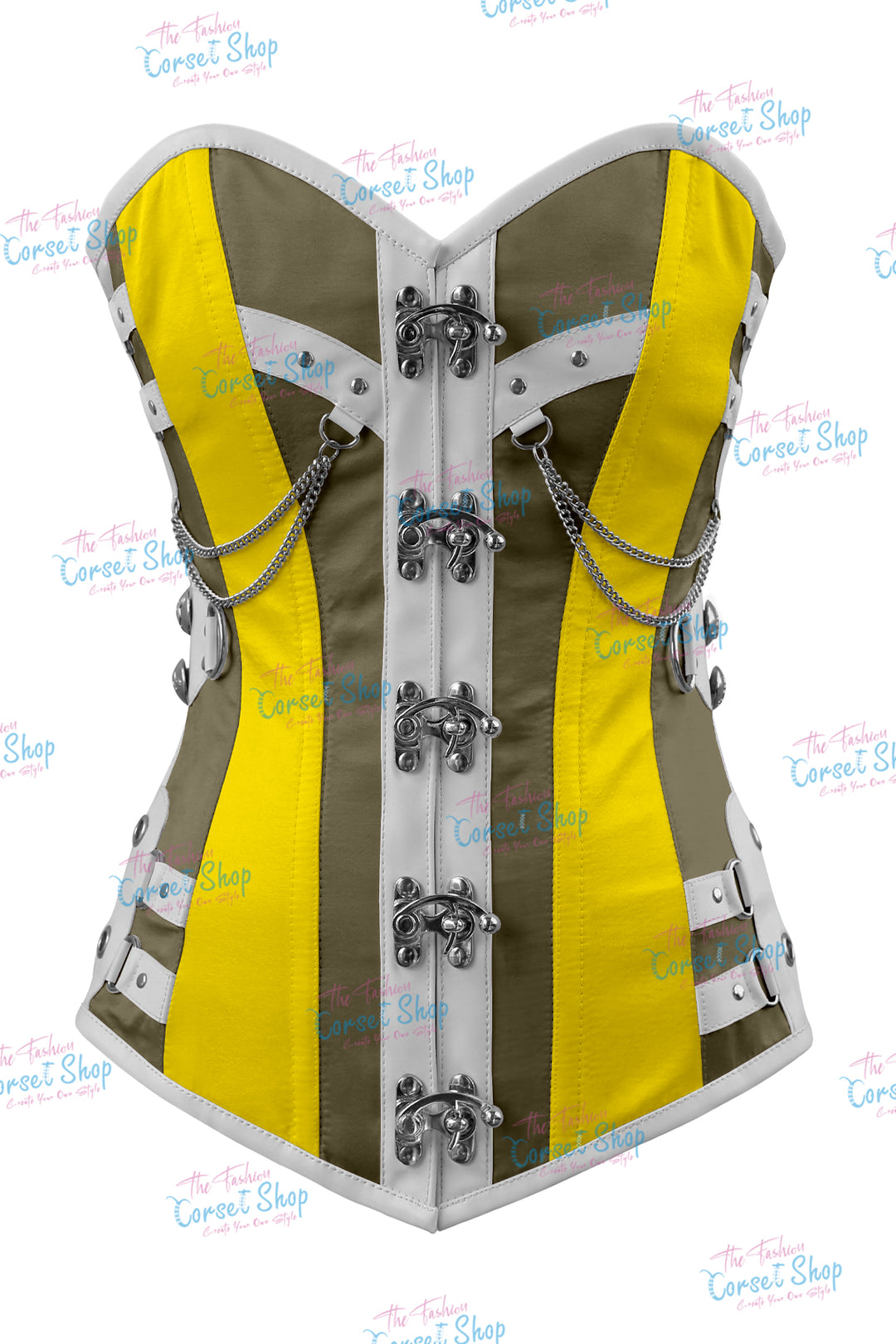 Dackett Satin Steampunk Overbust Corset