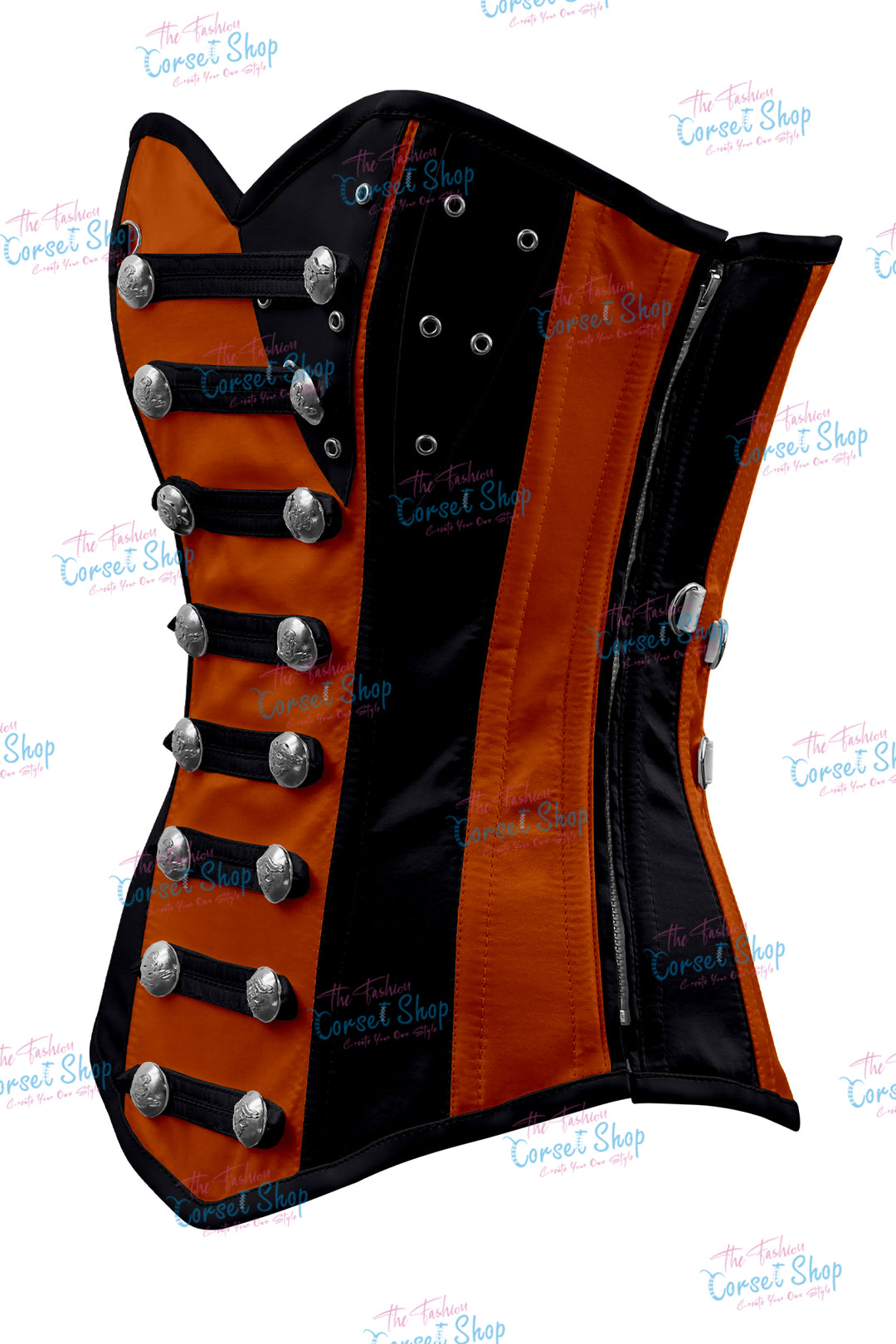 Jessie Satin Overbust Corset