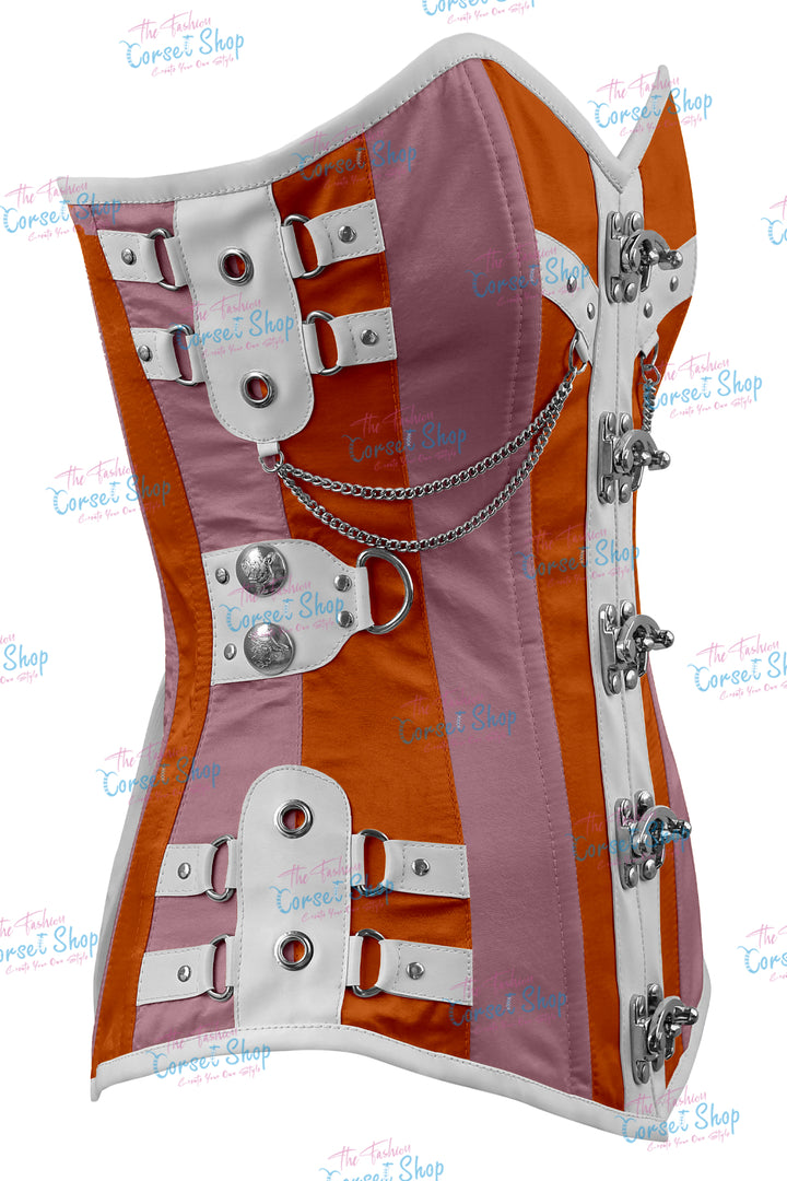 Dackett Satin Steampunk Overbust Corset